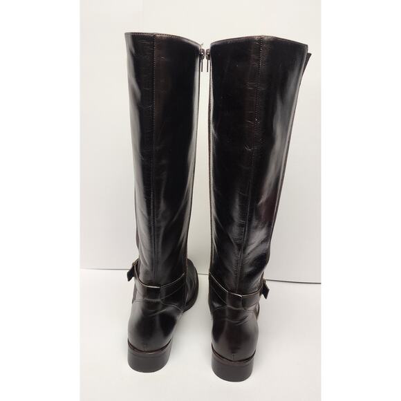 Steven By Steve Madden Women's Sydnee Tall Riding Brown Leather Boots Size 9.5W - Picture 6 of 10